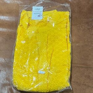 Yellow Embroidered Kurta